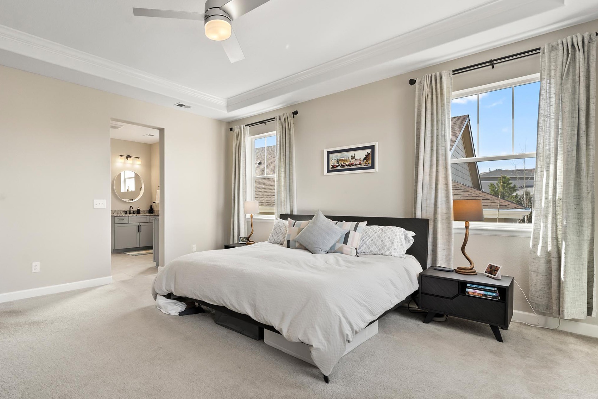 Bedroom Photographed with a Narrow Lens