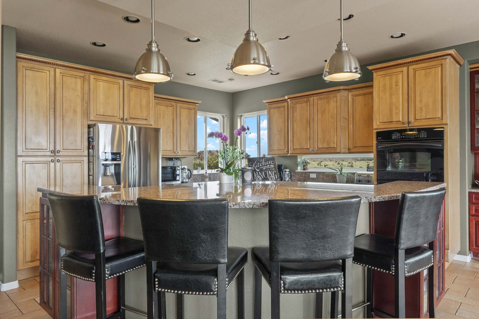 Real Estate photography of a kitchen inside a Colorado Springs Home