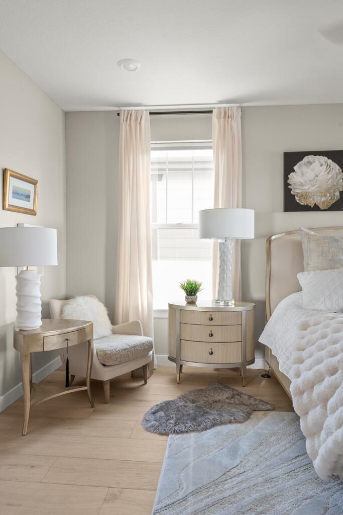 Professional Interior Design Photo of a Bedroom Night Stand