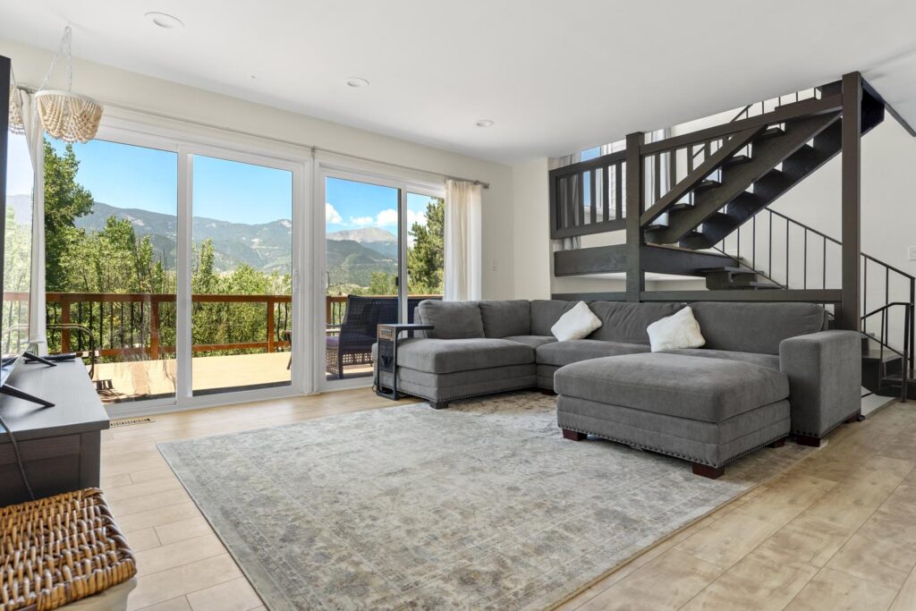 Short Term Rental Photo Showcasing the Mountain Views