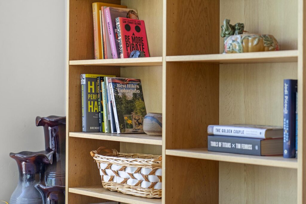 Short Term Rental Detailed Bookcase Photo