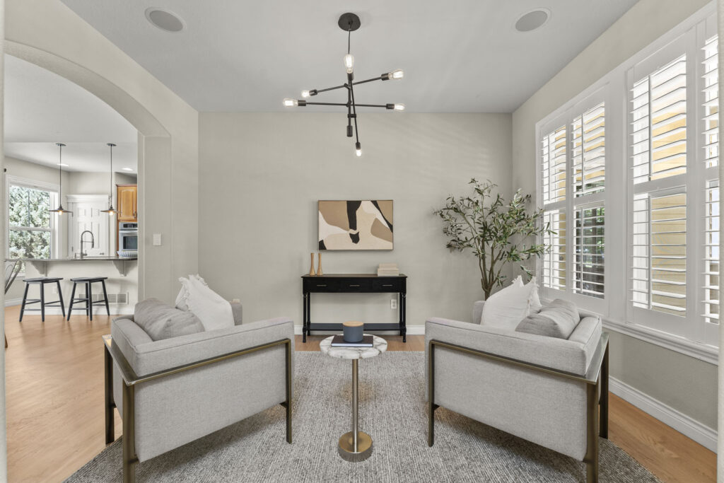 Real Estate Photo showing a Sitting Area in a Luxury Home in Denver