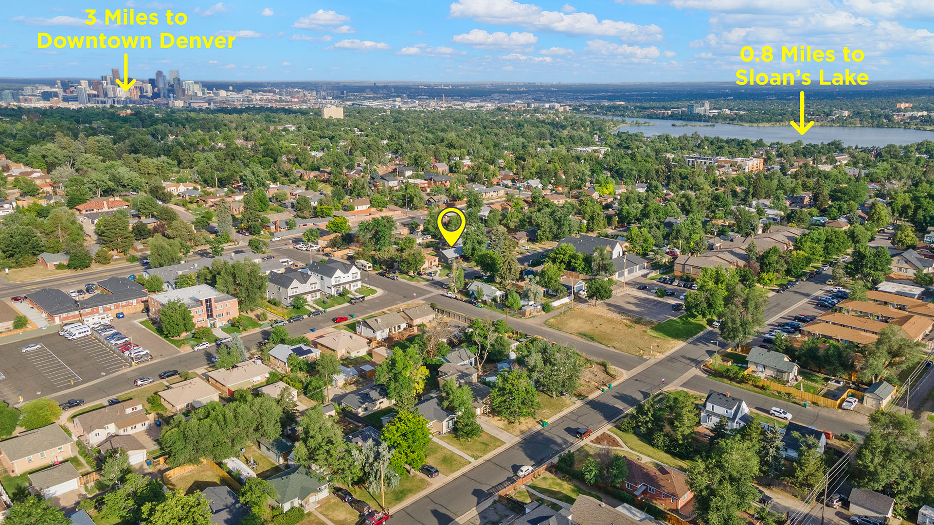 Location Pin on Drone Photo