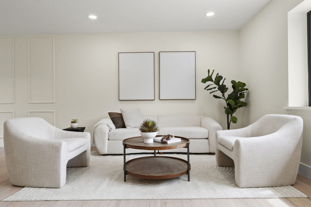 Interior Design Photograph of a Modern Living Room that has been professional staged
